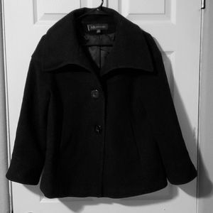 Black Cape pea coat